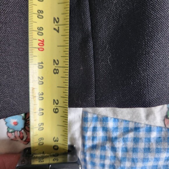 Tip Top Taylors Suit Coat Men's Size 42 Black Double Breasted Pure New Wool - Picture 5 of 10